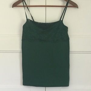 Banana Republic Lace Green Camisole